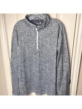 Bogey Bros Golf 1/4 Zip Pullover Hidden Words Performance Men's Large Q-Zip